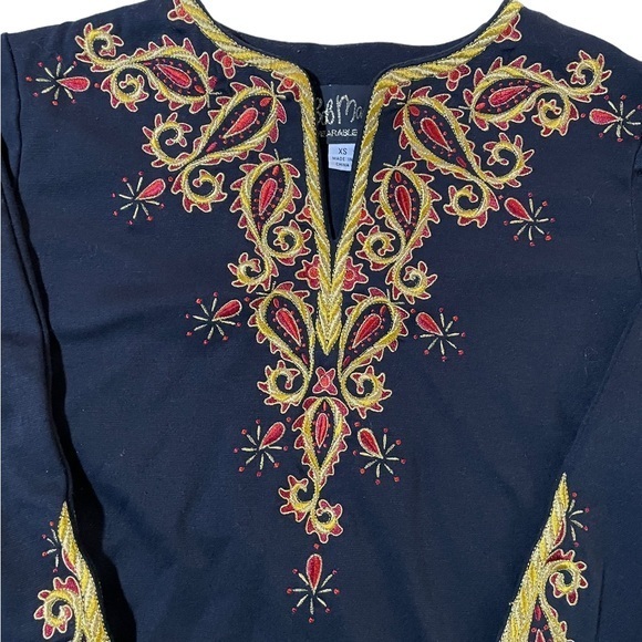 Bob Mackie Embroidered Shirt,  XS - Picture 3 of 11